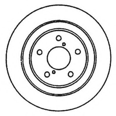 Тормозной диск SUBARU арт. 561666JC фото1