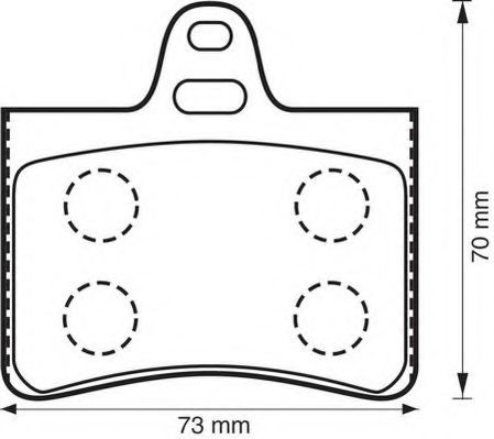 Комплект тормозных колодок OPTIMAL арт. 573028JC фото1