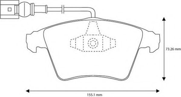 Колодки дискового тормоза DELPHI арт. 573159JC фото1