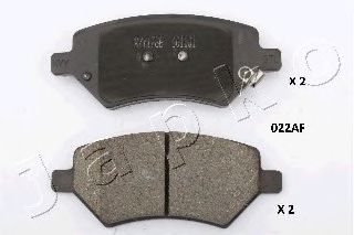 Колодки тормозные передние ZAZ Forza/Chery A3, Tiggo/DR5 1.6-2.0 (06-) (50022) JAPKO фото1