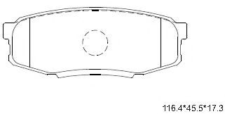 Комплект тормозных колодок DELPHI арт. KD2388 фото1