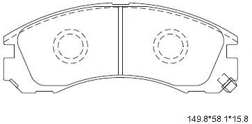 Колодки дискового тормоза TRW арт. KD4243 фото1