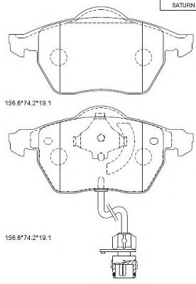 Комплект тормозных колодок DELPHI арт. KD7718 фото1