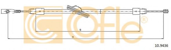 Трос, стояночная тормозная система BOSCH арт. 109436 фото1