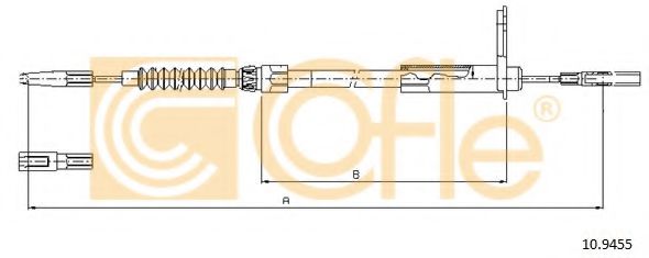 Трос, стояночная тормозная система BOSCH арт. 109455 фото1