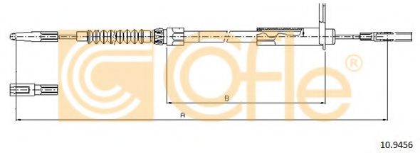 Трос, стояночная тормозная система  арт. 109456 фото1