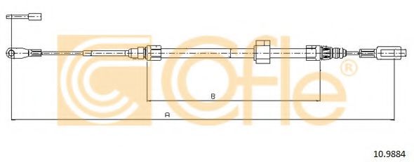 Трос, стояночная тормозная система LPR арт. 109884 фото1