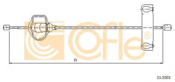 Трос, стояночная тормозная система ATE арт. 115501 фото1