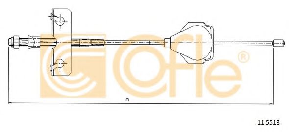 Трос, стояночная тормозная система LPR арт. 115513 фото1