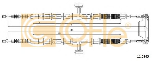 Трос, стояночная тормозная система TRISCAN арт. 115945 фото1