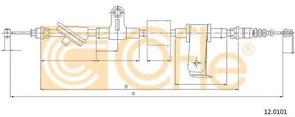 Трос, стояночная тормозная система TRISCAN арт. 120101 фото1