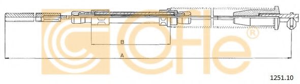 Трос, стояночная тормозная система NK арт. 125110 фото1