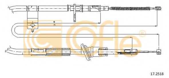 Трос, стояночная тормозная система BLUEPRINT арт. 172518 фото1