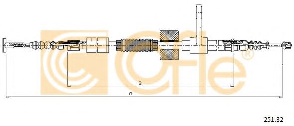 Трос, стояночная тормозная система BOSCH арт. 25132 фото1