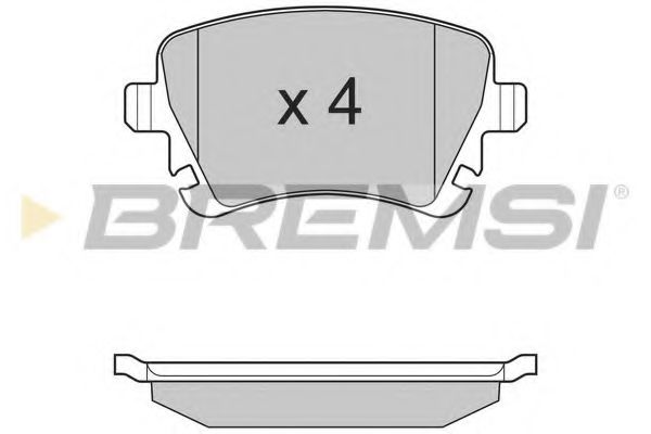 Гальмівні колодки зад. Caddy III/Golf V/Audi A4 03- ABS арт. BP3130 фото1
