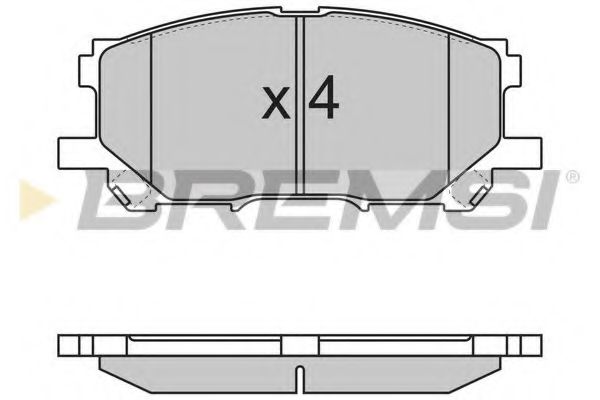 Гальмівні колодки пер. Lexus RX 03-08 (sumitomo) TOYOTA арт. BP3168 фото1