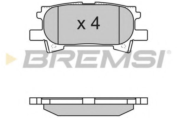 Гальмівні колодки зад. Lexus RX 03-08 (sumitomo) ICER арт. BP3169 фото1