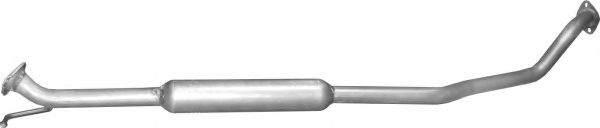 Глушитель алюм. сталь, средн. часть Suzuki Swift 1.5i-16V 05- (25.68) Polmostrow фото1