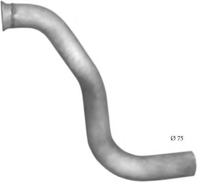 Труба приемная глушителя Mercedes Atego 817 7-15, алюминизированная фото1