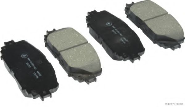 Колодки тормозные дисковые передние LEXUS, TOYOTA (пр-во Jakoparts) ABS арт. J3602127 фото1