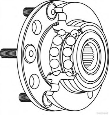 Ступица колеса с подшипником задняя HYUNDAI, KIA (пр-во Jakoparts) фото1