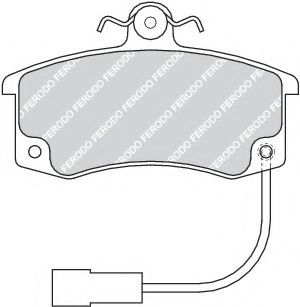 Комплект тормозных колодок, дисковый тормоз TRW арт. FDB1325 фото1