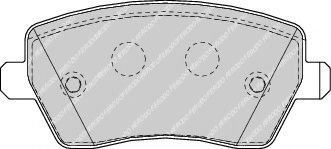 Колодки дискового тормоза BOSCH арт. FDB1617 фото1