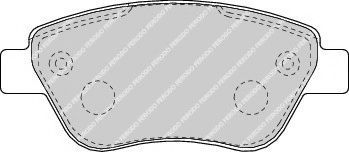 Комплект тормозных колодок, дисковый тормоз ATE арт. FDB1666 фото1