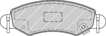 Комплект тормозных колодок, дисковый тормоз ROADHOUSE арт. FDB1811 фото1