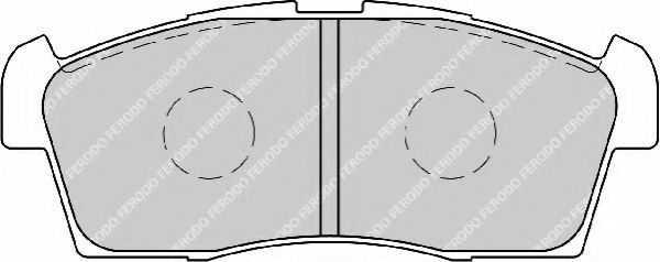 Комплект тормозных колодок, дисковый тормоз  арт. FDB1812 фото1