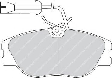Комплект тормозных колодок, дисковый тормоз VALEO арт. FDB768 фото1