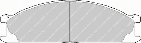 Комплект тормозных колодок, дисковый тормоз BLUEPRINT арт. FVR641 фото1