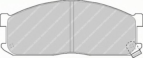 Комплект тормозных колодок, дисковый тормоз фото1
