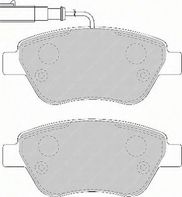 Комплект тормозных колодок, дисковый тормоз BREMBO арт. FSL1466 фото1