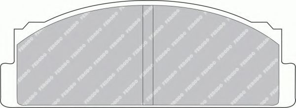 Комплект тормозных колодок, дисковый тормоз DELPHI арт. FSL29 фото1