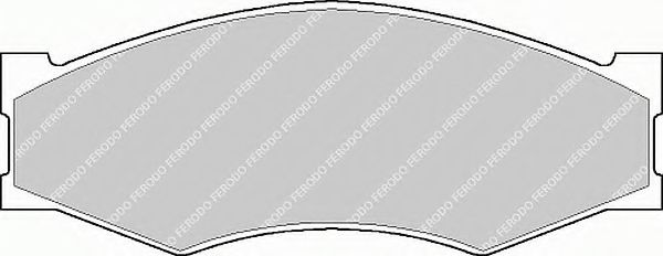 Комплект тормозных колодок, дисковый тормоз FERODO арт. FSL340 фото1