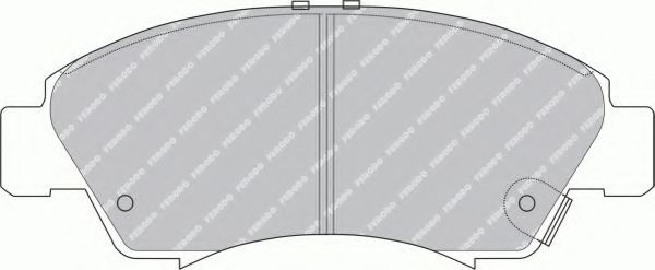 Комплект тормозных колодок, дисковый тормоз DELPHI арт. FSL777 фото1