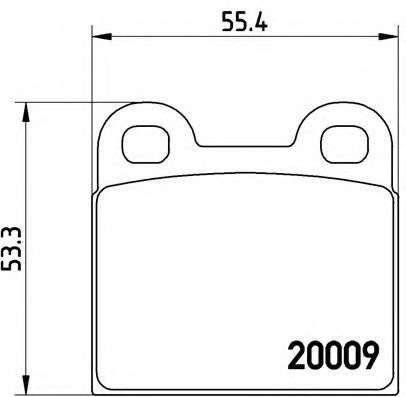 Колодки тормозные задние FERODO арт. P06001 фото1