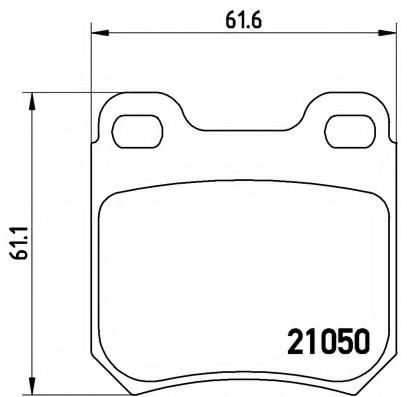 Комплект тормозных колодок FERODO арт. P59014 фото1