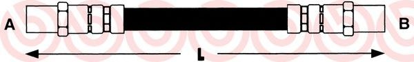 Шланг тормозной DELPHI арт. T85016 фото1
