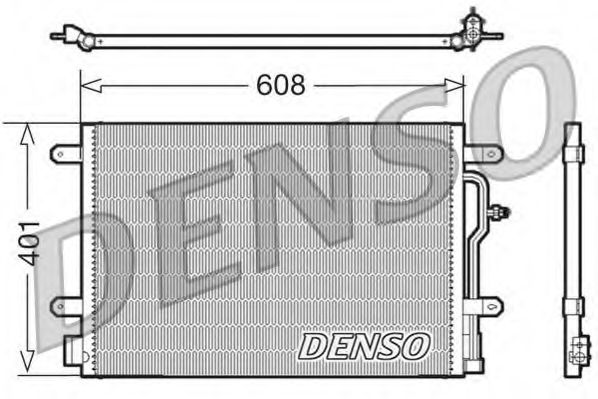 Радіатор кондиціонера NISSENS арт. DCN02011 фото1