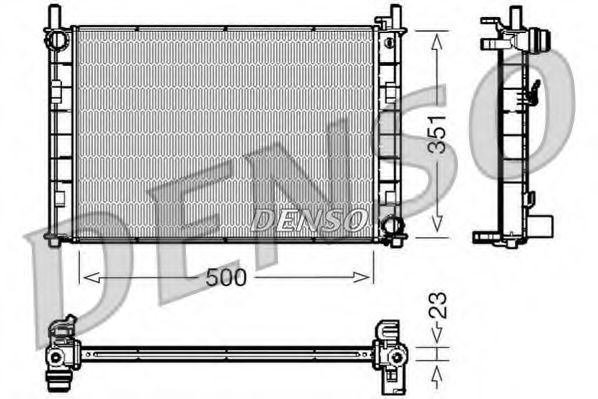 Радиатор системы охлаждения FENOX арт. DRM10045 фото1