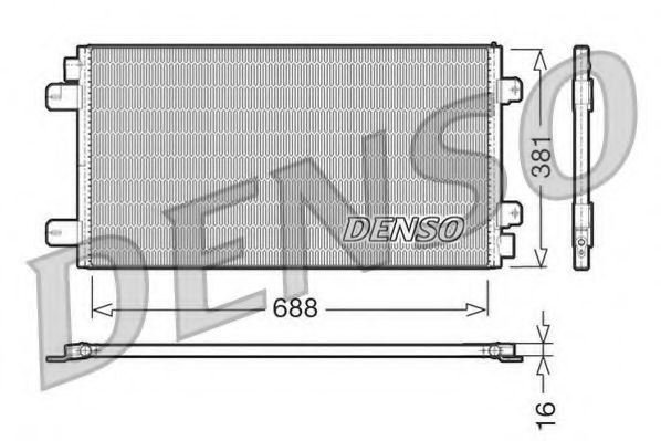 Радіатор кондиціонера NISSENS арт. DCN23024 фото1