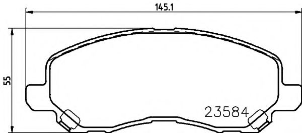 Колодки дискового тормоза ICER арт. MDB2134 фото1