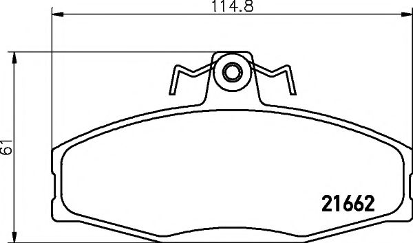 Комплект тормозных колодок, дисковый тормоз BREMBO арт. MDB1913 фото1