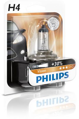 Лампа накаливания H4Premium12V 60/55W P43t-38 (пр-во Philips) GE арт. 12342PRB1 фото1