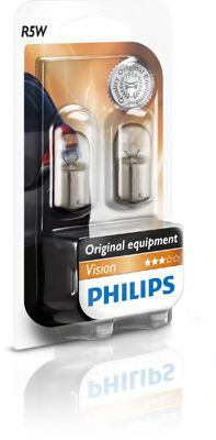 Лампа накаливания R5W 12V 5W BA15s VISION 2шт blister (пр-во Philips) фото1