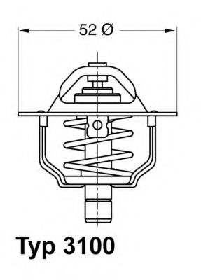 Термостат системы охлаждения JAPANPARTS арт. 310088D фото1