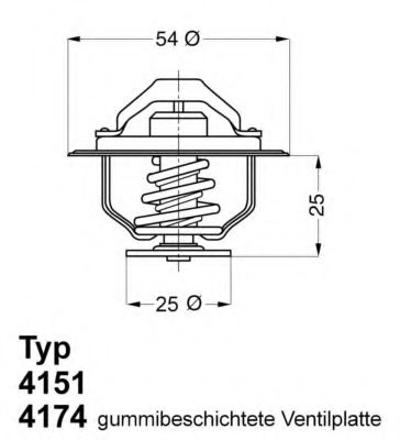 Термостат Renault Master II/Trafic 2.5-2.8D/TD/dTI 89-01 (79°C)  фото1