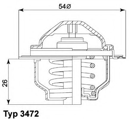 Термостат системы охлаждения MOTORAD арт. 347287D фото1